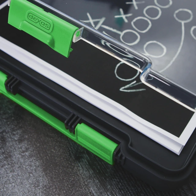 Alt view image 3 of 7 - Clearview Clipcase clipboard13.75 X 9.5 in, Green. See Papers Clearly Outdoors, Stay Organized and Dry. Ideal for Coaching, Teaching, homeschooling, Art, Trades, and Medical pros