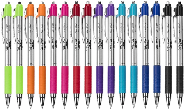 Main image of Retractable Bible Pens, 16 Pack, Assorted Colors Ink No Bleed Through, Fast Dry & Smooth Writing Pens for Bible Journaling, Color Coding, Note Taking, Study & Planning