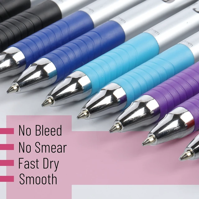 Alt view image 3 of 7 - Retractable Bible Pens, 16 Pack, Assorted Colors Ink No Bleed Through, Fast Dry & Smooth Writing Pens for Bible Journaling, Color Coding, Note Taking, Study & Planning