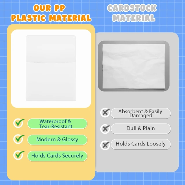 Alt view image 3 of 6 - 12 Pcs Clear Plastic Wall Pockets 12.6" x 9.4" File Holder Bulletin Boards Pockets, Hanging Wall Mounted, Mail Organizer, Classroom Office Supplies Storage, Back to School