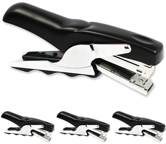 Main image of Stapler with 1000 Staples-Plier Stapler Save 60% Power, (Black 4 Pack) Good for Stapling at Home School or Warehouse
