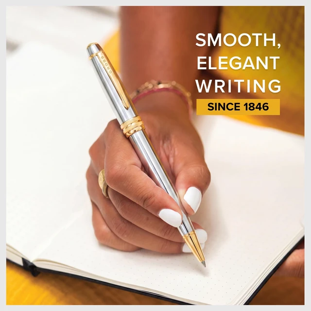 Alt view image 2 of 6 - Bailey Medalist Ballpoint Pen, Medium Point, Black Ink Ballpoint Pen, Refillable for Long-Lasting Use, Smooth Ink Flow, Comfortable Grip, Premium Gift Box, Medium Point Refill