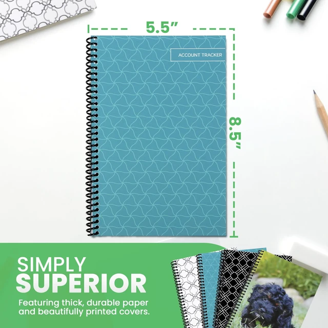 Alt view image 4 of 7 - s Premium Check Book Register & Debit Card Ledger Notebook - Checking Account Register, Business Ledger, Cash Log & Expense Tracker - Standard Edition - 4 Pcs, Variety