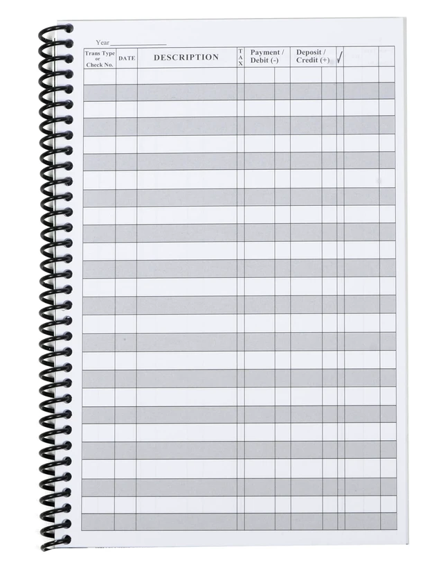 Alt view image 7 of 7 - s Premium Check Book Register & Debit Card Ledger Notebook - Checking Account Register, Business Ledger, Cash Log & Expense Tracker - Standard Edition - 4 Pcs, Variety