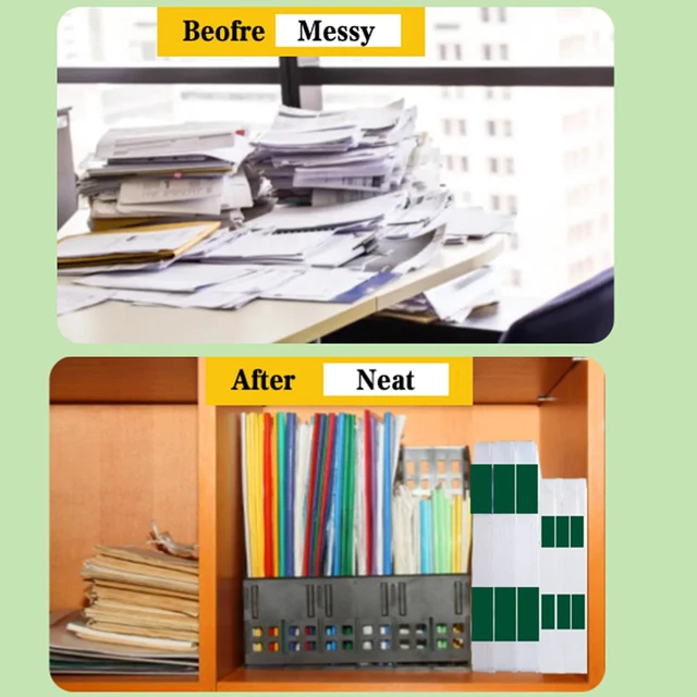 Alt view image 6 of 6 - 12 Pcs Clear Paper Storage Box, Green, 12.4 x 9.84 x 1.18 Inches A4 Plastic File Box with Buckle, Document Paper Organizer, for Magazine Craft, Board Game Project Cases Containers