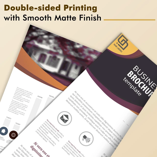 Alt view image 5 of 7 - Double Sided Matte Photo Paper 8.5X14 Inch 48LB 100 Sheets Legal Size Presentation Paper Compatible with Inkjet Printer, 180gsm