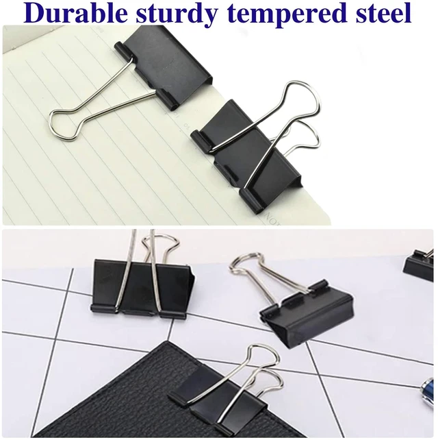 Alt view image 5 of 7 - Large Binder Clips 2 Inch (72 Pack), Extra Large Binder Clips Big Paper Clamps Giant Clips for Office and Home Supplies, Black