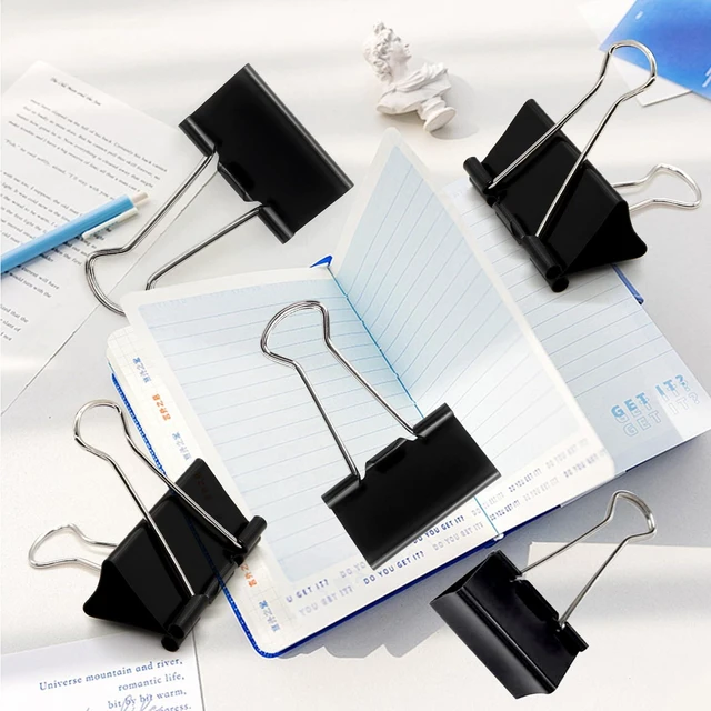 Alt view image 7 of 7 - Large Binder Clips 2 Inch (72 Pack), Extra Large Binder Clips Big Paper Clamps Giant Clips for Office and Home Supplies, Black