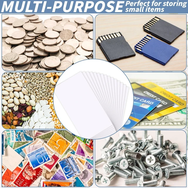 Alt view image 5 of 7 - 1000 Pcs Money Envelopes for Cash 3.5x6.5in White Coin Envelopes Small Cash Envelopes with Gummed Flaps for Money Saving Challenge Small Item Organizer Coins Tickets Tips Parts Seed Storage