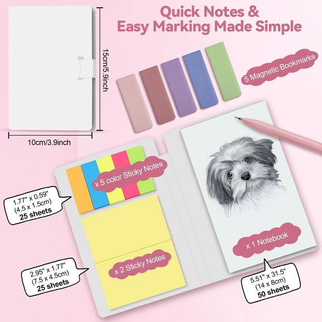 Alt view image 7 of 7 - 61PCS Aesthetic College School Supplies Set with Cute Pencil Case Pastel No Bleed Highlighters, Gel & Erasable Pens, Mechanical Pencils, Refills & Sticky Notes, Complete Stationery Kit
