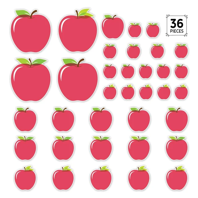 Alt view image 2 of 6 - CTP Apple Time Apples Assorted Size Designer Cut-Outs (#11060)