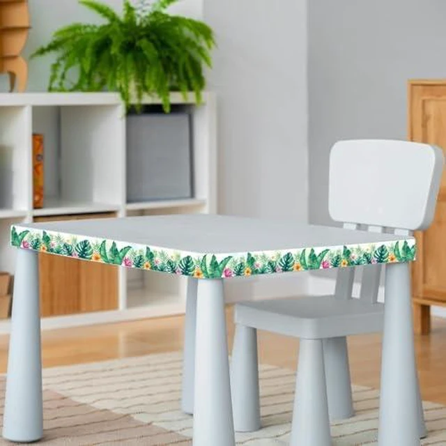 Alt view image 3 of 7 - Bulletin Board Borders, Tropical Jungle Classroom Decor Green Plants Bulletin Board Trim for School Supplies Door Wall Classroom Decoration, Boho Safari Theme Decor, 49 Ft 2 Rolls