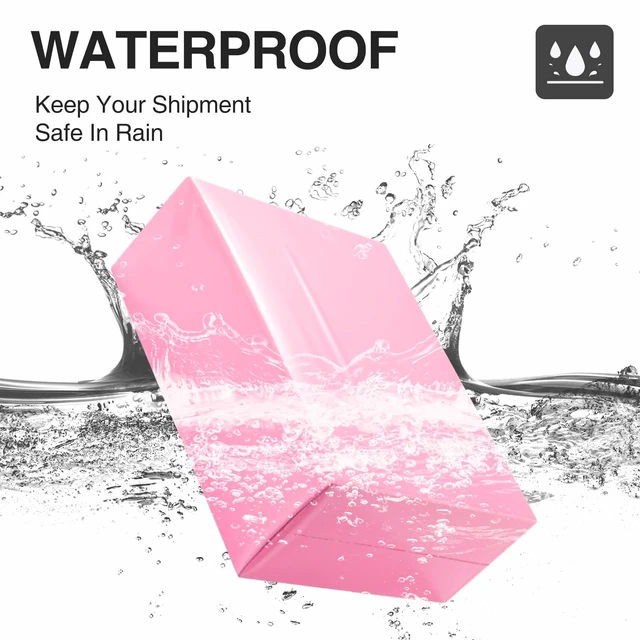 Alt view image 3 of 7 - Large Poly Mailers 17.7x22 Inch Light Pink 50 Pack Shipping Bags Self Seal Adhesive Waterproof Tear Proof Mailers Poly Bags Strong Mailing Envelopes Packing for Clothes Books Accessories