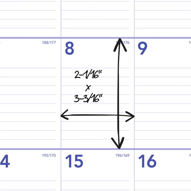 Alt view image 5 of 6 - Wall Calendar 2026-2027 Planner, Academic 12-Month July-June, Monthly, 15-1/2" x 22-3/4", Ruled Daily Blocks (AY328), White