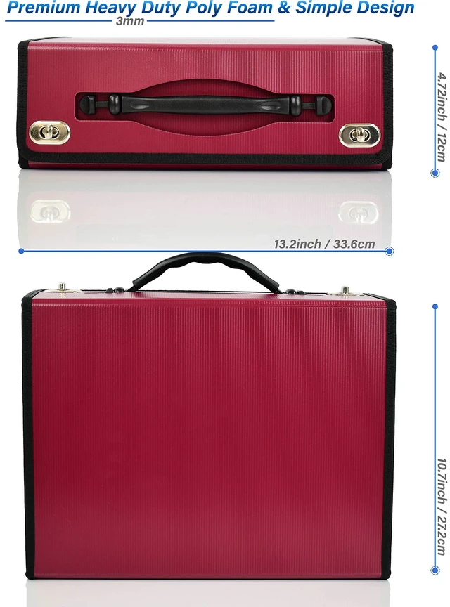Alt view image 6 of 7 - Accordion File Folders with 24 Pockets Organizer for Document Paper Storage Folder Documents Expanding Binder Folio Pocket Receipt Filing Expandable Files Dividers Labels Letter Durable Handle