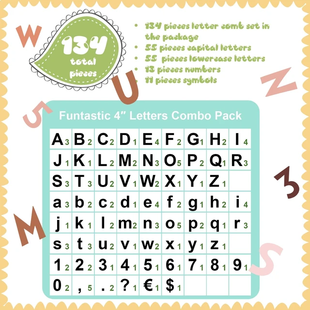 Alt view image 3 of 7 - 134 Pieces 5 Inch Bulletin Board Letters, Boho Color Alphabet Numbers Combo Set, Classroom Die Cut Letter Cutouts, Back to School Decor for Bulletin Board Display Home