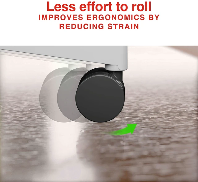 Alt view image 6 of 7 - Office Chair Mat, Clear, Hard Floors, 60x46 Inch, Textured Smooth-glide protection with textured underside for hard flooring surfaces
