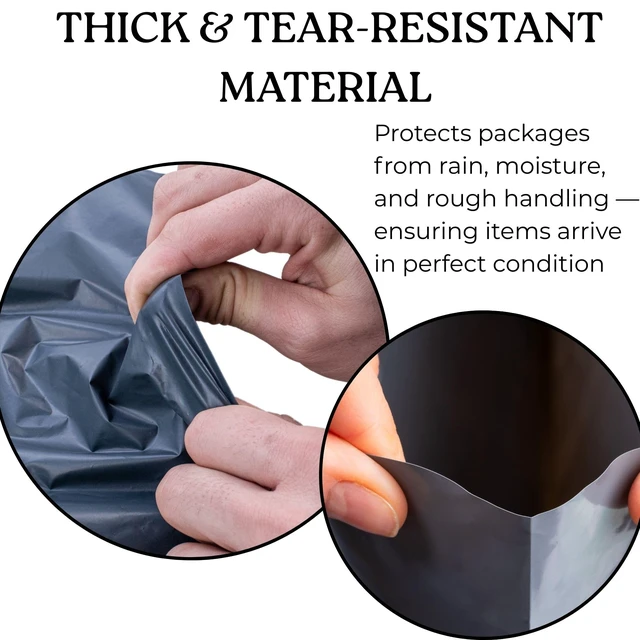 Alt view image 4 of 7 - Large Shipping Bags 17" x 24" Self Sealing Jumbo Poly Mailers 10 Large Mailing Bags for Shipping Clothes, Shoes or Posting Packages. Self Adhesive Strong Seal, Waterproof and Tamperproof
