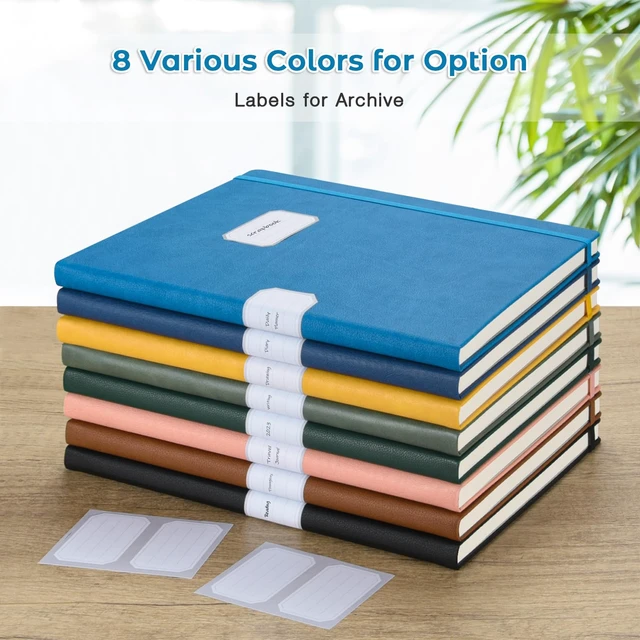 Alt view image 6 of 6 - Blank Notebook Hardcover Sketchbook, 8.5" x 11" Blank Journal, Thick Paper Large Thick Paper Sketchbook for Drawing Art, Unlined Notebook Journal for Women Men, A4 Leather Sketchbook, Lay Flat, Blue