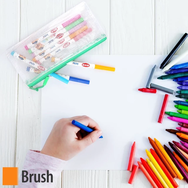 Alt view image 7 of 7 - 30PCS Mesh Zipper Pouch Bags Small, Zipper Pencil Pouches, 9.3 x 4.7 inch Clear Pencil Pouch Bulk, Clear Bags with Zipper for Travel Storage and Classroom Organization
