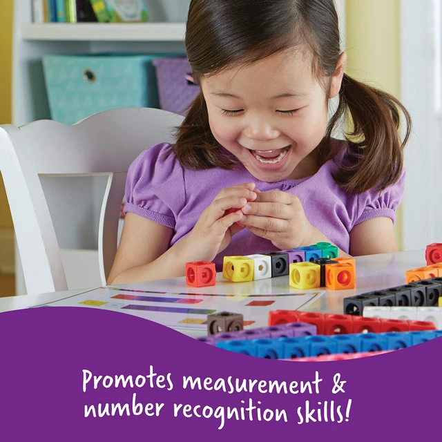 Alt view image 5 of 6 - MathLink Cubes Early Math Activity Set Elementary Math Manipulatives, Counting Blocks for Kids, Preschool Activities, Teacher Manipulatives for Classroom