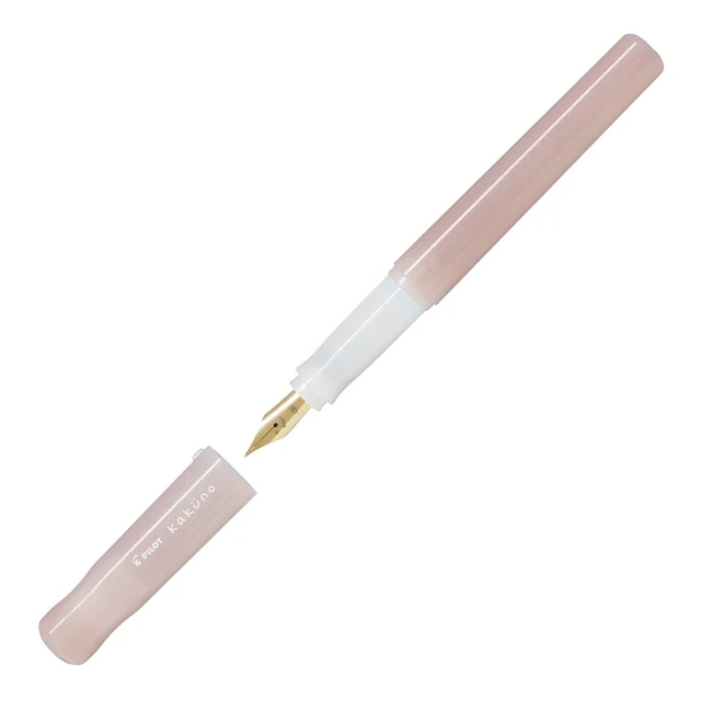 Alt view image 3 of 7 - Kakuno Fountain Pen Madoromi Color Series, Gold (Smiley Face) Fine Nib, Perfect for Beginners and Creative Expression, Pink, PFKA-1MDPF