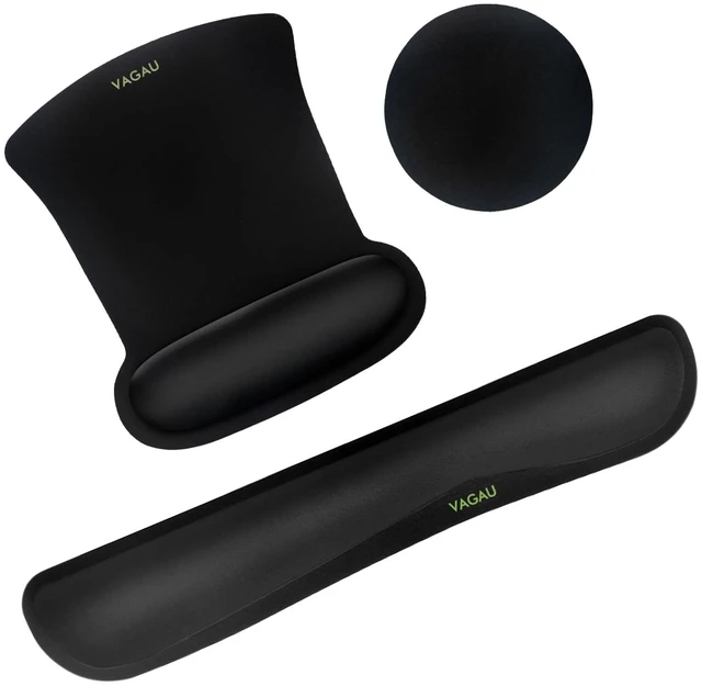 Main image of Premium Keyboard Wrist Rest and Mouse Pad Wrist Support Ergonomic Memory Foam Set for Office, Laptop, Mac, Computer and Gaming, Comfortable Typing &Wrist Pain Relief