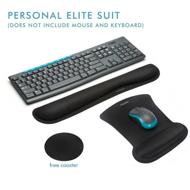 Alt view image 6 of 7 - Premium Keyboard Wrist Rest and Mouse Pad Wrist Support Ergonomic Memory Foam Set for Office, Laptop, Mac, Computer and Gaming, Comfortable Typing &Wrist Pain Relief