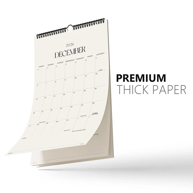 Alt view image 4 of 7 - Wall Calendar 2026-2027, Academic Monthly Wall Calendar 11"x 17" 17 Months Large Wall Calendar From August 2026 to December 2027 for Home and Office, Easy Planning, Gift for the Holidays