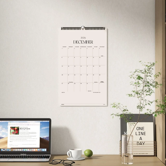 Alt view image 5 of 7 - Wall Calendar 2026-2027, Academic Monthly Wall Calendar 11"x 17" 17 Months Large Wall Calendar From August 2026 to December 2027 for Home and Office, Easy Planning, Gift for the Holidays