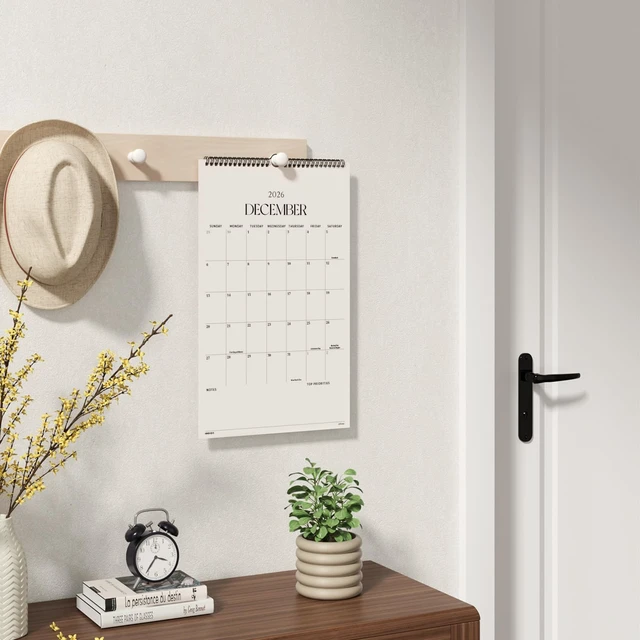 Alt view image 6 of 7 - Wall Calendar 2026-2027, Academic Monthly Wall Calendar 11"x 17" 17 Months Large Wall Calendar From August 2026 to December 2027 for Home and Office, Easy Planning, Gift for the Holidays