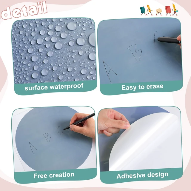 Alt view image 2 of 5 - 12 Pack Colorful Dry Erase Dots Circle Spot for Classroom, Fresh Colors 10.5 Inch, Table Removable Vinyl Desktop Stickers Spots Wall Decals, for 100th Day of School Teacher Students Home