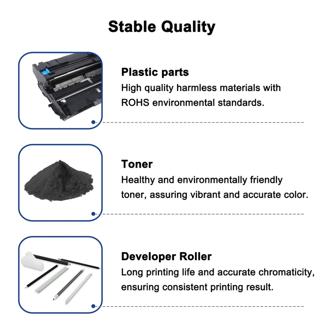 Alt view image 7 of 7 - DR820 DR 820 for Brother DR-820 Drum Unit (Not) HL-L6200DW Printer Compatible for Brother DR820 HL-L6200DW Drum Unit MFC-L5850DW MFC-L5900DW MFC-L5700DW HL-L5200DW L6200DW Printer Black 2 Pack