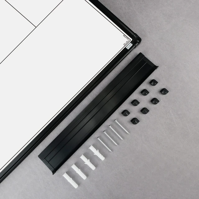 Alt view image 6 of 6 - Magnetic Dry Erase Calendar Whiteboard, 2 Month White Board Planner 36 X 24 Inch, Black Aluminum Frame Wall Mounted Board for Office Home and School