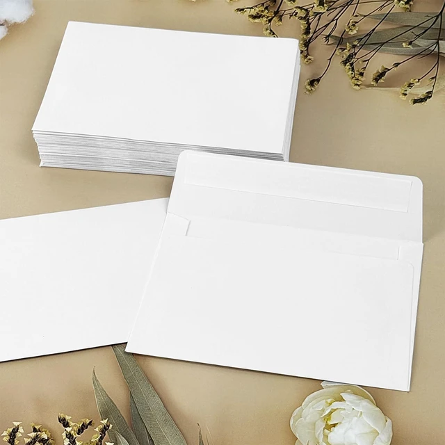 Alt view image 3 of 5 - 200 Packs White 5x7 Envelopes, A7 Envelopes for Invitations, Self Seal for Weddings, Graduation, Baby Shower, Birthday, Greeting Cards