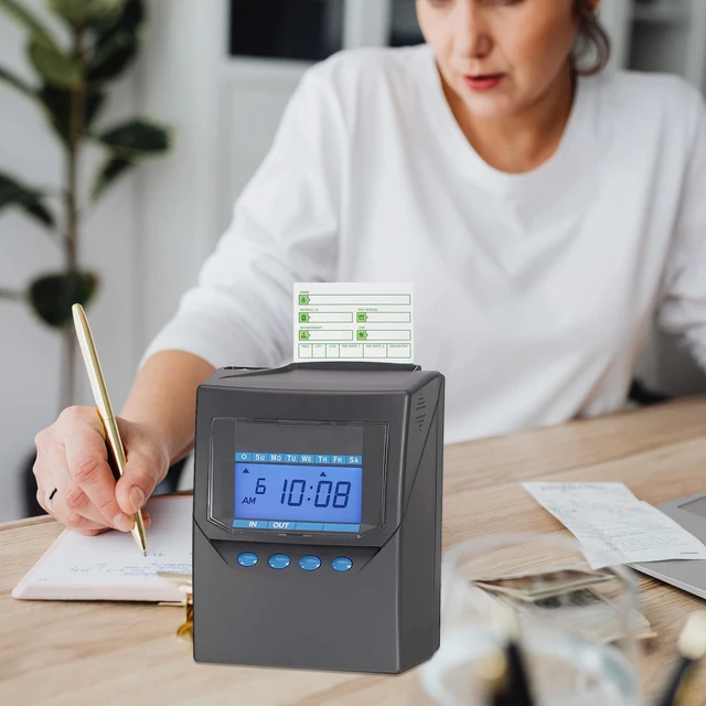 Alt view image 6 of 6 - Time Cards for Employees Monthly, All Pay Periods, 300 Count TimeCards for Hn3000, 2-Sided, 3 3/8" x 7 3/8", Green (Pack of 3)