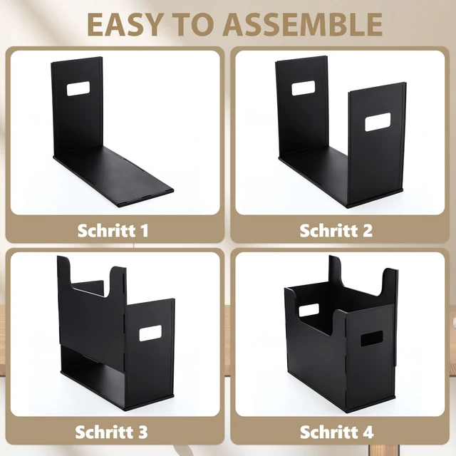 Alt view image 3 of 6 - 12 Pcs Portable Desktop File, Filing Organizer, Black Side Handles, Chrismas Hanging File Folders, Letter Size for Schools Office Home