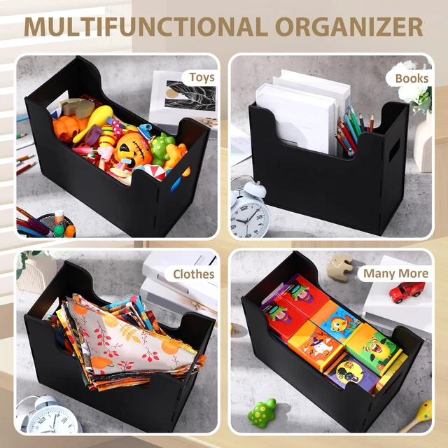Alt view image 6 of 6 - 12 Pcs Portable Desktop File, Filing Organizer, Black Side Handles, Chrismas Hanging File Folders, Letter Size for Schools Office Home
