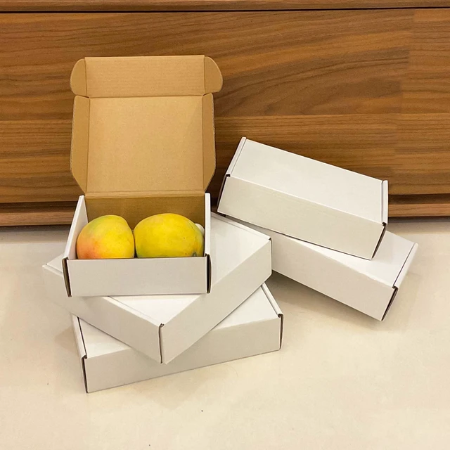 Alt view image 6 of 7 - White Shipping Boxes 6x5x2 inch 50 Pack,Corrugated Mailers for E-Commerce Small Business Packaging, Literature Mailer, Mailing, Gifting, Wrapping, Moving, Storage, Recycled Cardboard Box, Tuck Top