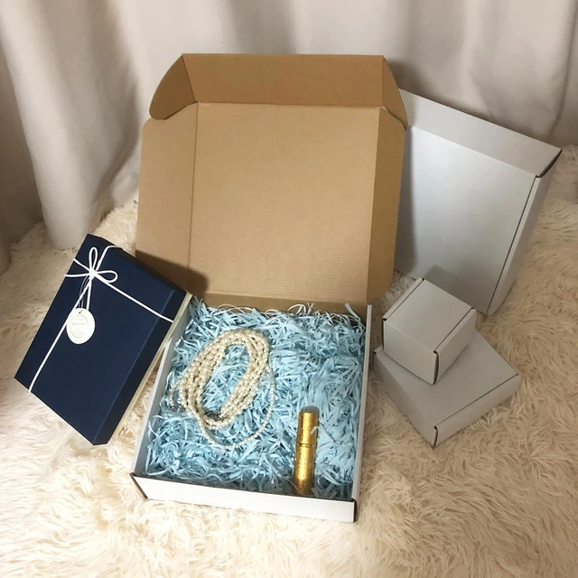 Alt view image 5 of 7 - 10x10x3 Inch White Shipping Boxes 25 Pack,Craft Gift Boxes,Bulk of Mailers Literature Mailing, Shipping,Packaging,Recyclable Storage,Organizing,Craft Gifts,Products Business,Corrugated Box,Luck Top