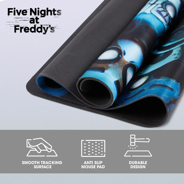 Alt view image 5 of 7 - Five Nights at Freddy's Large Gaming Mouse Pad 31"x15" XL Computer Desk Mat Five Nights at Freddy's anime gaming mouse pad, Oversized 31x15in, smooth fabric top, stitched edges, non-slip rubber base