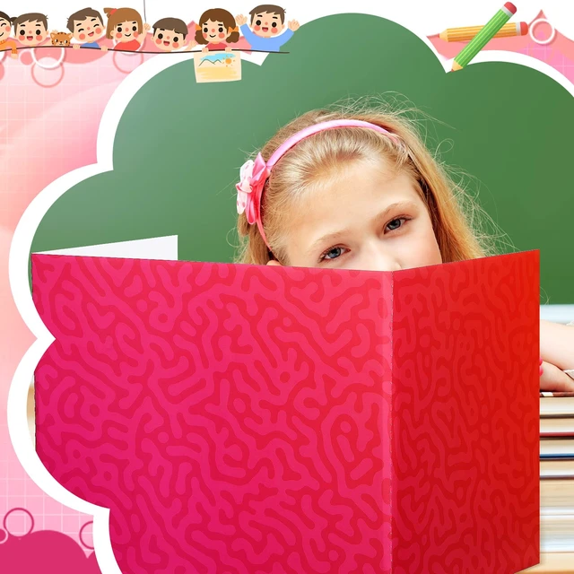Alt view image 6 of 6 - 24 Pcs Privacy Folders for Students Desk Dividers for Classroom Testing, Trifold Cardboard Privacy Boards, Study Carrels Panel School Teacher Supplies