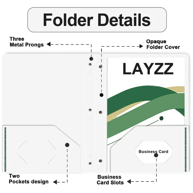 Alt view image 5 of 7 - 60 Pack Plastic 2 Pocket Folders with Prongs, Letter Size White Plastic Folders With Pockets And Prongs, Neatly Organizes Documents For Classroom, Home And Workplace Filing