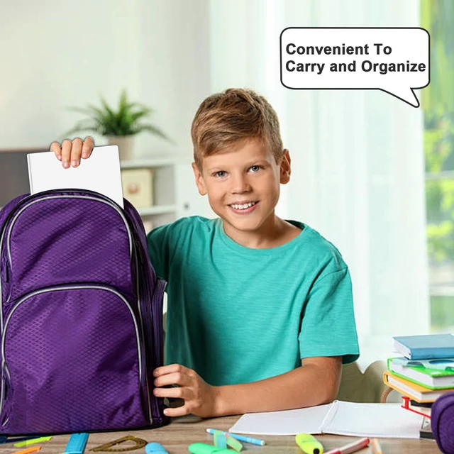 Alt view image 6 of 7 - 60 Pack Plastic 2 Pocket Folders with Prongs, Letter Size White Plastic Folders With Pockets And Prongs, Neatly Organizes Documents For Classroom, Home And Workplace Filing