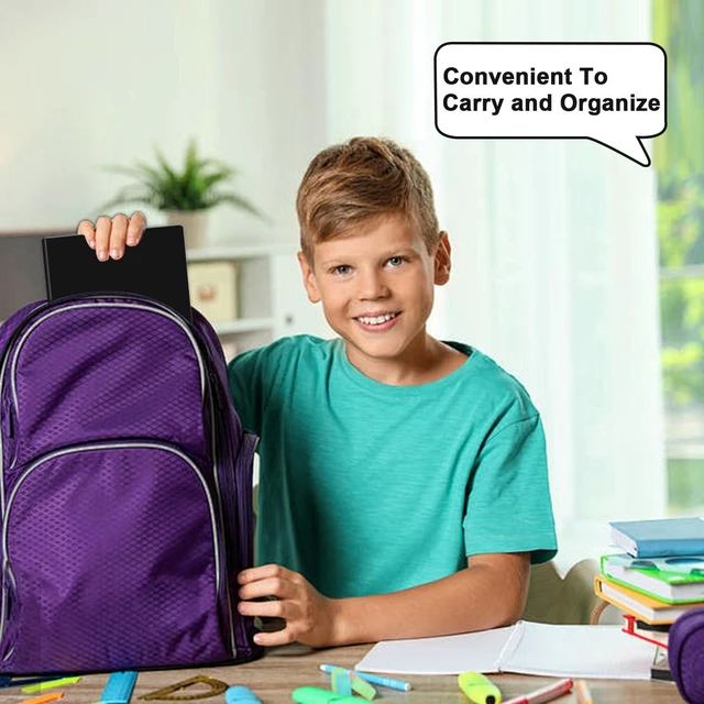 Alt view image 6 of 7 - 60 Pack Plastic 2 Pocket Folders with Prongs, Letter Size Black Plastic Folders With Pockets And Prongs, Neatly Organizes Documents For Classroom, Home And Workplace Filing