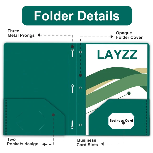 Alt view image 5 of 7 - 60 Pack Plastic 2 Pocket Folders with Prongs, Letter Size 6 color Assorted Colors Enable Quick File Identification, PocketsAndProng Structure Secures LetterSize Documents For Daily Use