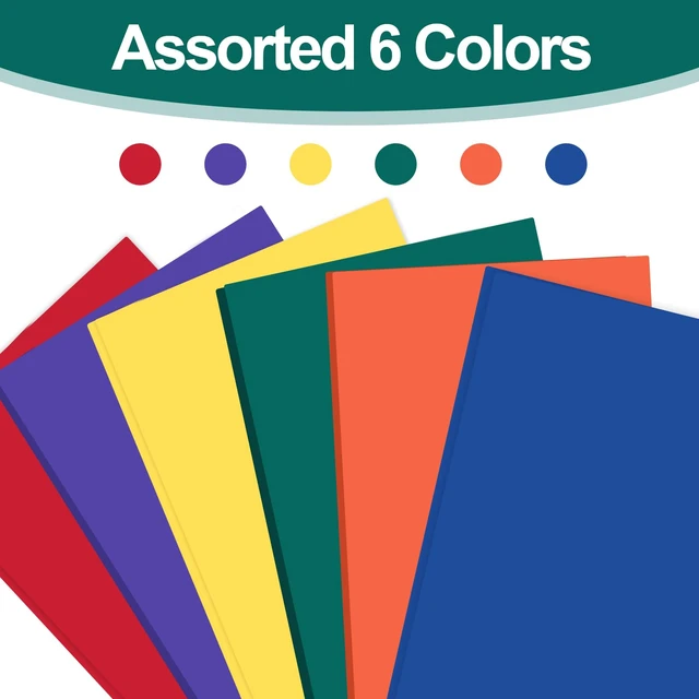 Alt view image 6 of 7 - 60 Pack Plastic 2 Pocket Folders with Prongs, Letter Size 6 color Assorted Colors Enable Quick File Identification, PocketsAndProng Structure Secures LetterSize Documents For Daily Use