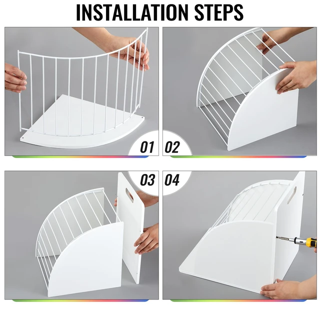 Alt view image 5 of 6 - 1 Pack Wooden Metal Clipboard Holder with Raised Side Panel,White Clipboard Storage Rack Back to School Supply for Classroom Office School Teacher, Clip Boards Not Included