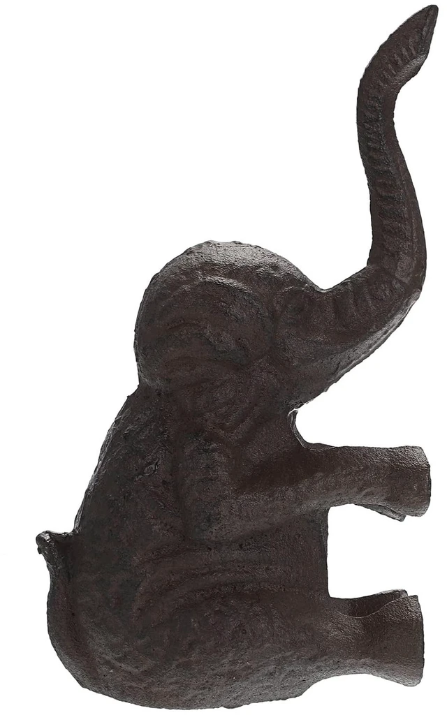 Main image of Cast Iron Cute Elephant Door Stop - Heavy Duty Floor Door Stopper Avoid Drilling Hole, Vintage Iron Doorstop for Patio Yard Garden Farmhouse Home Office Commercial Industrial