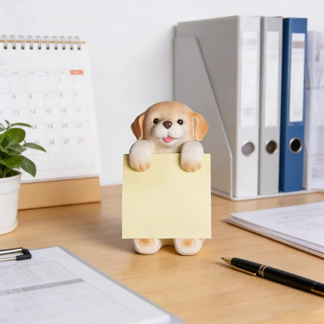 Alt view image 2 of 7 - Dog Pop-Up Sticky Note Dispenser for 3x3 in Notes, Labrador Includes 100 sheets, handmade resin desk decor for office, home or classroom; gift for teachers, coworkers and dog lovers